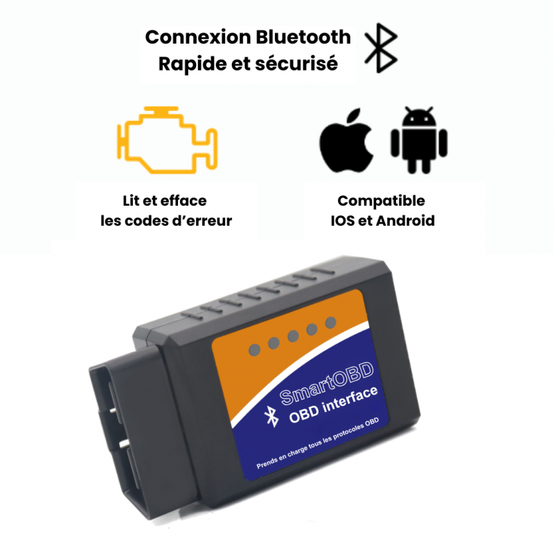 Boitier OBD2 bluetooth obdII