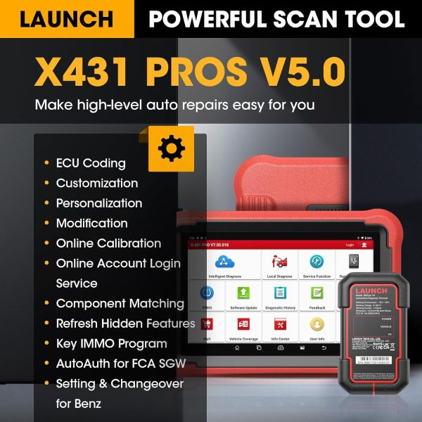 Launch X431 PROS V5.0 vue produit