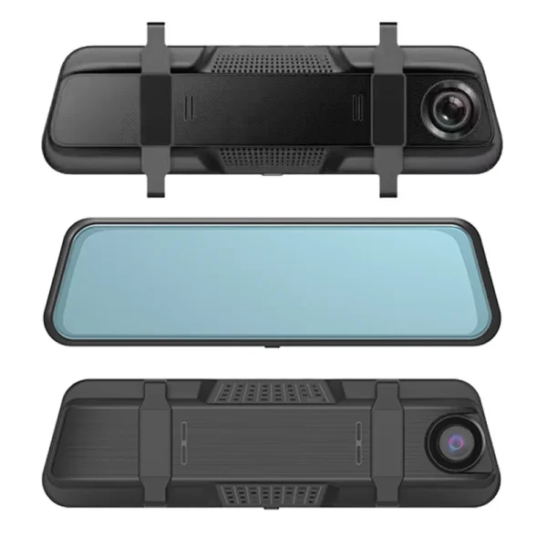 Dashcam rétroviseur double objectif
