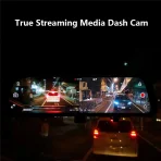 Dashcam rétroviseur double objectif