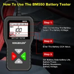 Testeur de batterie voiture Kingbolen BM550