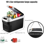 Mini frigo voiture 10 L 12V/24V/220V