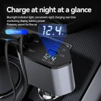 Chargeur voiture rétractable 4 en 1