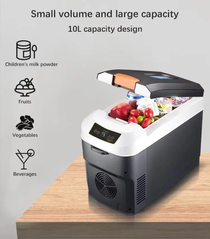 Mini frigo voiture 10 L 12V/24V/220V