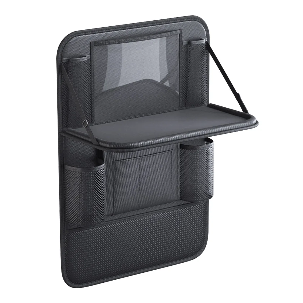 Organiseur de dossier de siège avec tablette pliable