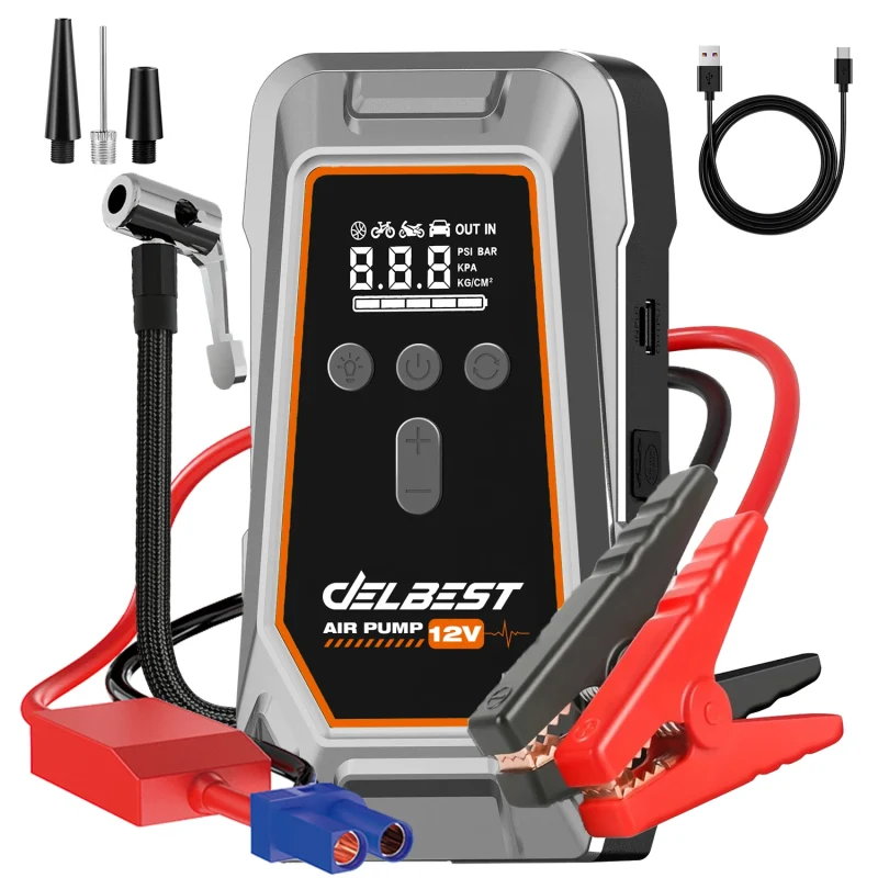 Booster de batterie 16000 mAh avec compresseur 150 PSI