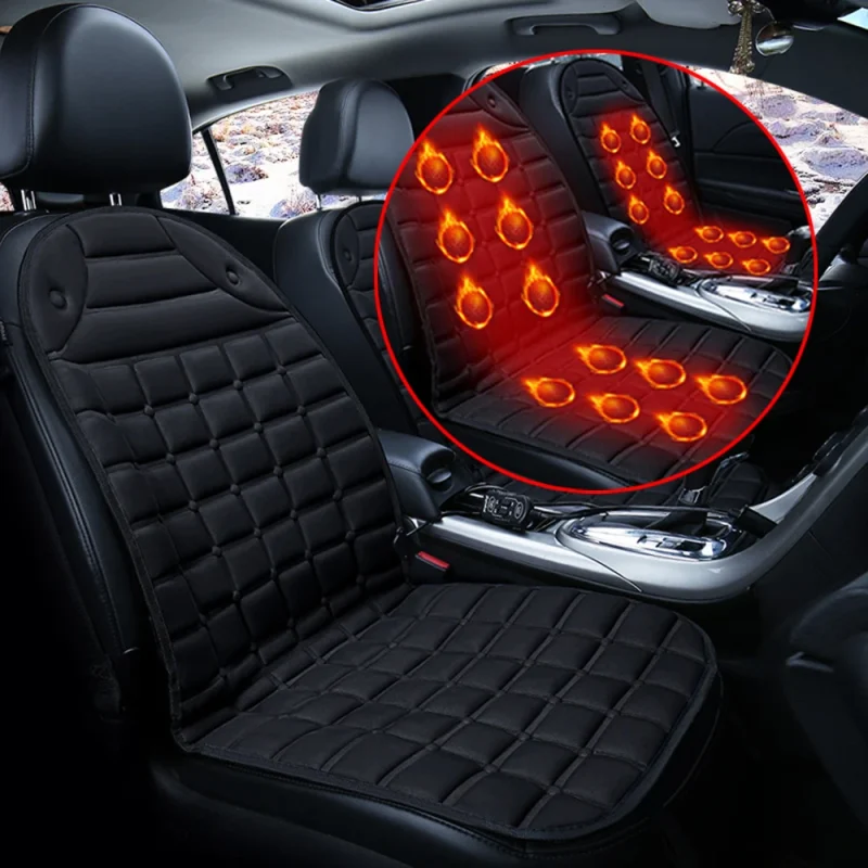 Couvre-siège chauffant voiture 12V