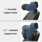 Appui-tête oreiller à mémoire de forme réglable 4 directions