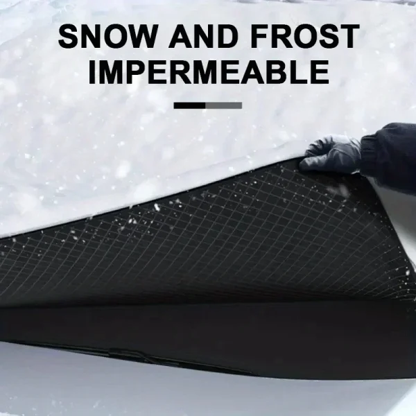 Bâche de pare-brise magnétique anti-givre et pare-soleil