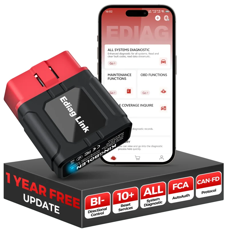 Kingbolen Ediag Link lecteur OBD2 Bluetooth