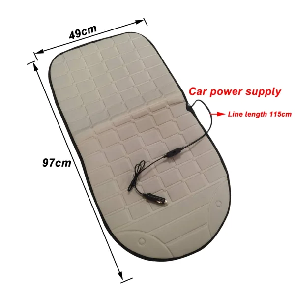 Couvre-siège chauffant voiture 12V