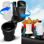 Extension de porte-gobelet voiture 2 en 1 rotative à 360°