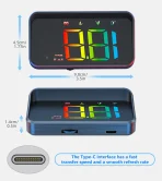 Affichage tête haute HUD OBD2