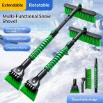 Balai à neige et raclette à givre télescopique
