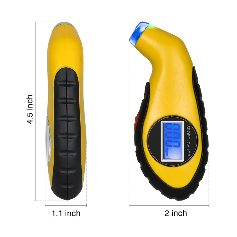 Manomètre de pression des pneus numérique LCD