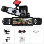 Dashcam 4 caméras 1080P à écran tactile 3,16"