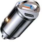 Chargeur allume-cigare USB-C 30W charge rapide PD + USB QC