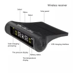 Kit de surveillance de pression des pneus TPMS solaire