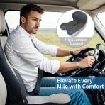 Coussin lombaire à mémoire de forme pour voiture et bureau