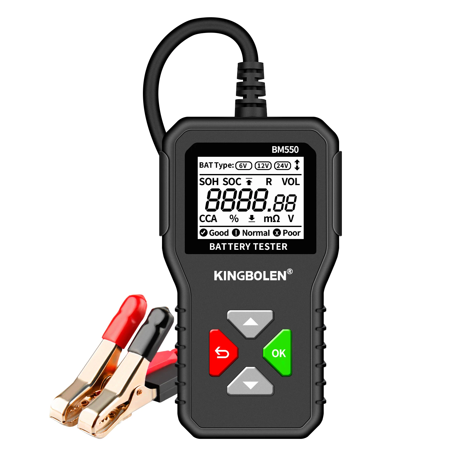 Testeur de batterie voiture Kingbolen BM550