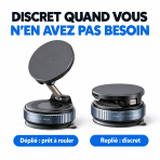 Support MagSafe voiture pliable à ventouse avec charge sans fil