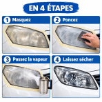 Kit de rénovation des phares à la vapeur