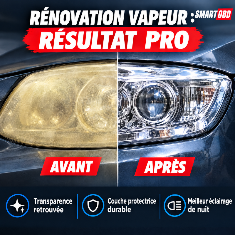 Kit de rénovation des phares à la vapeur