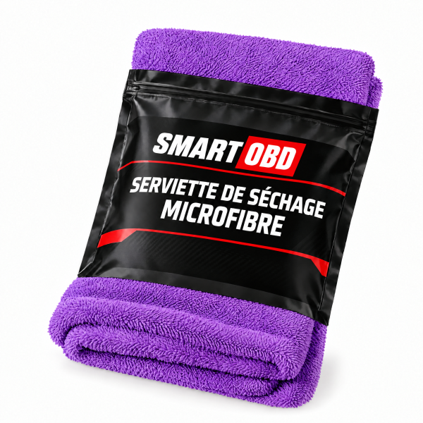Serviette de séchage voiture en microfibre double twist 70/30